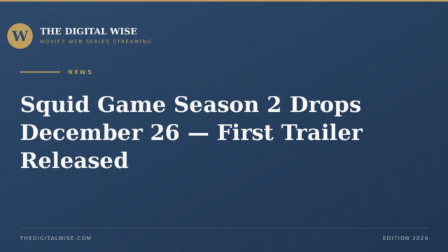 Squid Game Season 2 Drops December 26 — First Trailer Released — Cover